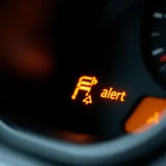 Voyant orange sur le tableau de bord : "alert" et un symbole de pneu dégonflé. Il faut enlever mode dégradé sans valise.