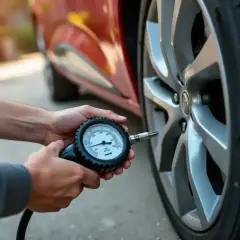 Maintenez la pression de vos pneus de Clio 4. Un manomètre vérifie la pression avant un éventuel reset pneu Clio 4.