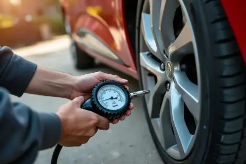 Maintenez la pression de vos pneus de Clio 4. Un manomètre vérifie la pression avant un éventuel reset pneu Clio 4.