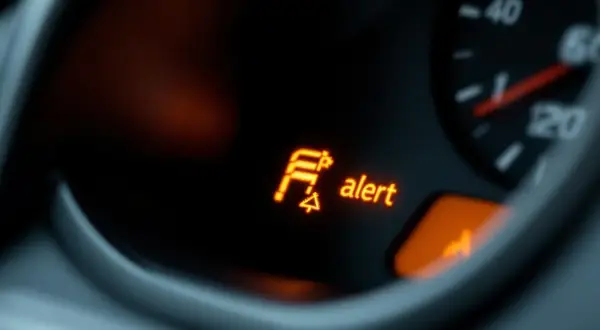 Voyant orange sur le tableau de bord : "alert" et un symbole de pneu dégonflé. Il faut enlever mode dégradé sans valise.