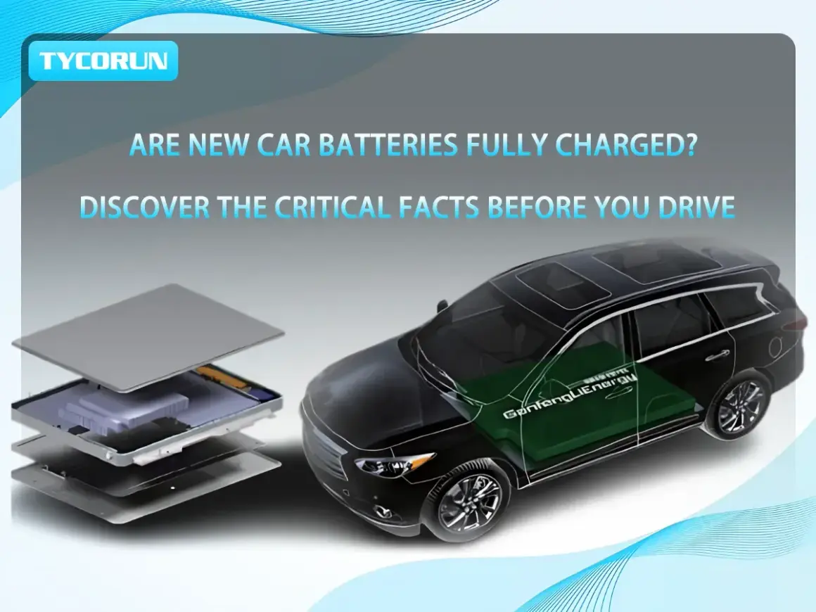 Une voiture électrique avec sa batterie décomposée. Faut-il charger une batterie neuve ? Découvrez les faits essentiels avant de conduire.