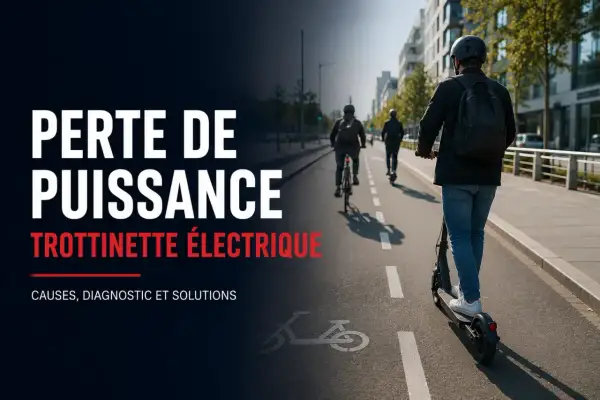 Perte de puissance trottinette électrique : ma voiture ne monte pas facilement une pente. Causes, diagnostic et solutions.